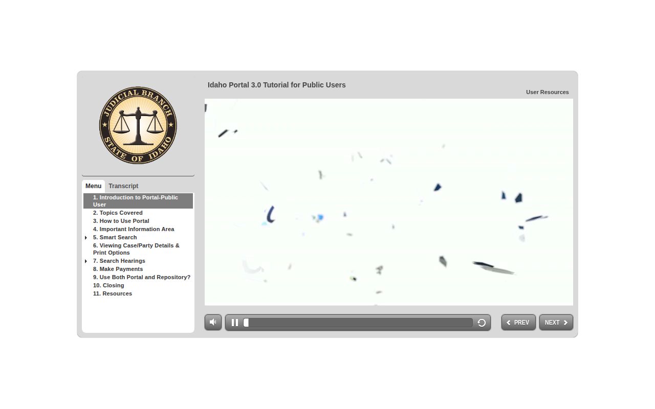Jerome County release record iCourt search instructions